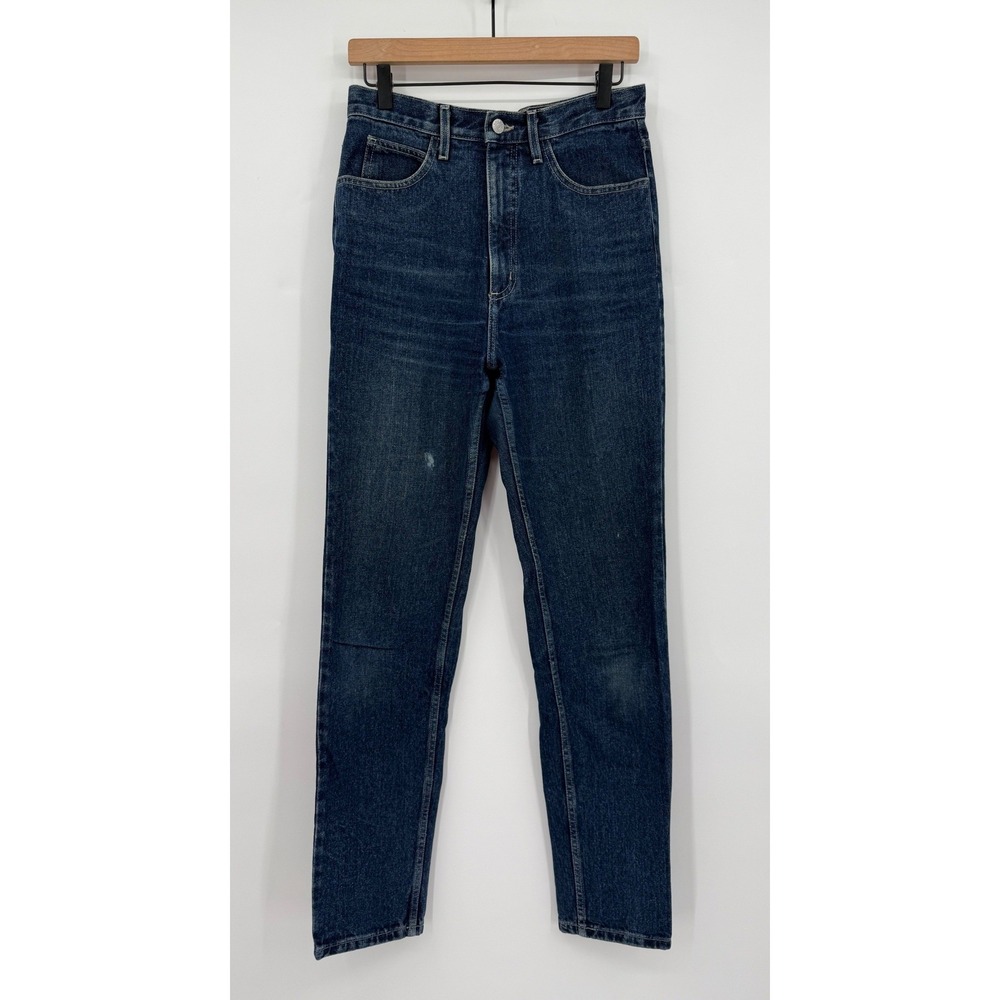 Vintage Guess Jeans Womens 29‎ Blue Denim High Rise Straight Leg 90s Made USA